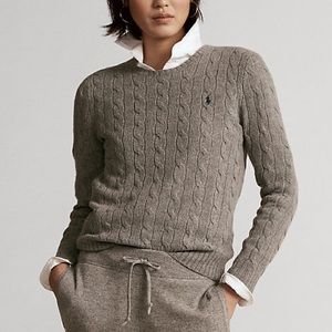 Ralph Lauren cable wool crewneck sweater
